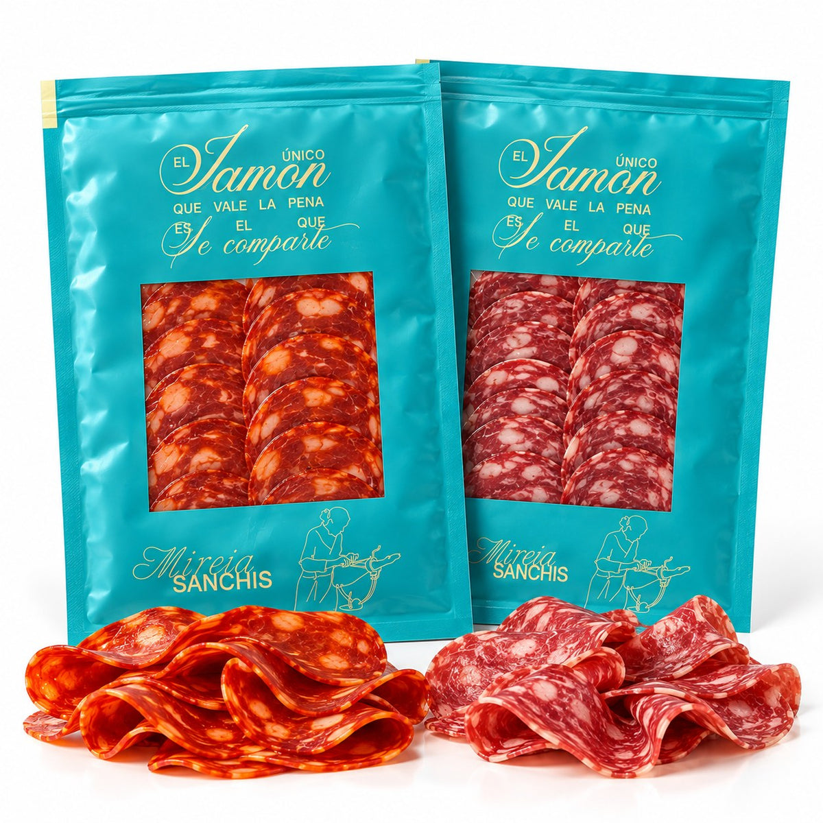 Sobres de chorizo y salchichón