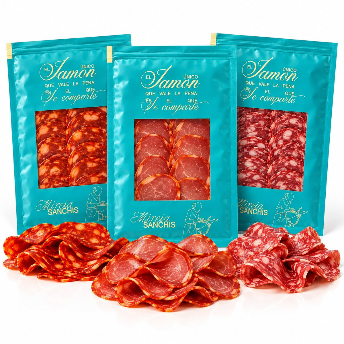 Sobres de chorizo, lomo y salchichón