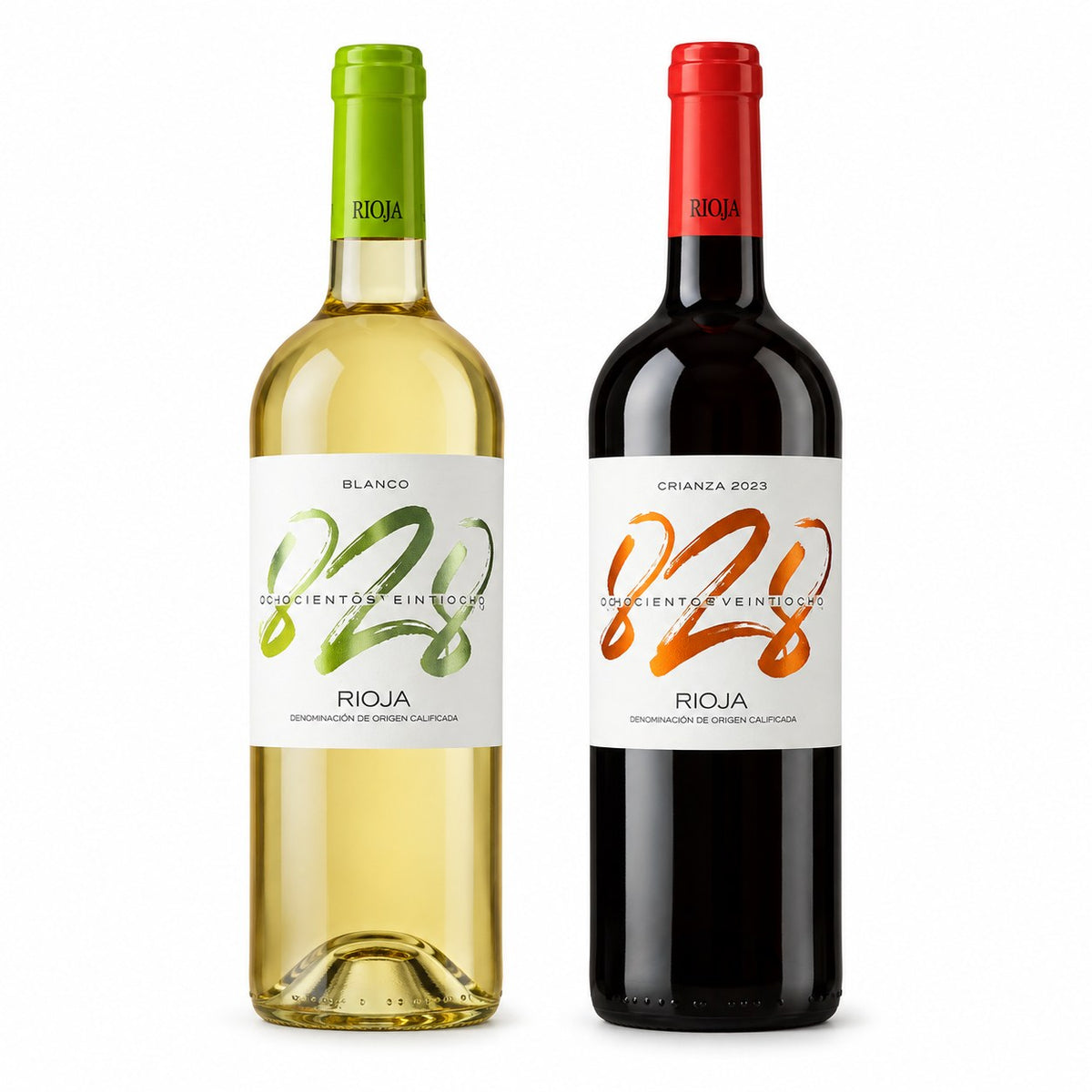 Vino blanco y vino tinto 828 de Rioja