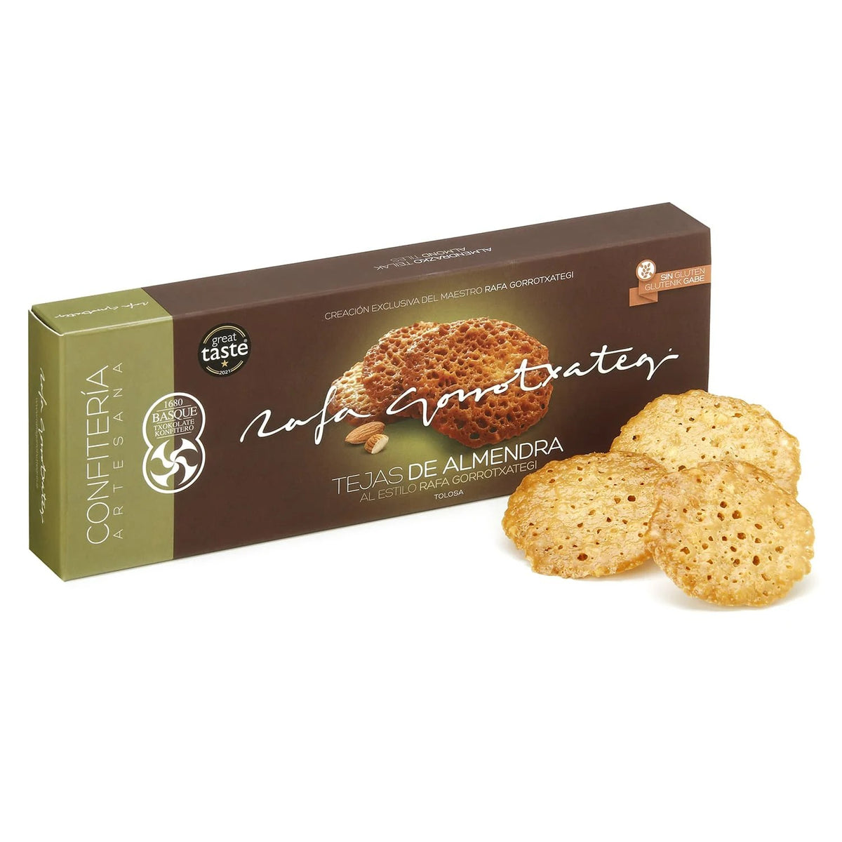 Tejas de almendra de Rafa Gorrotxategi