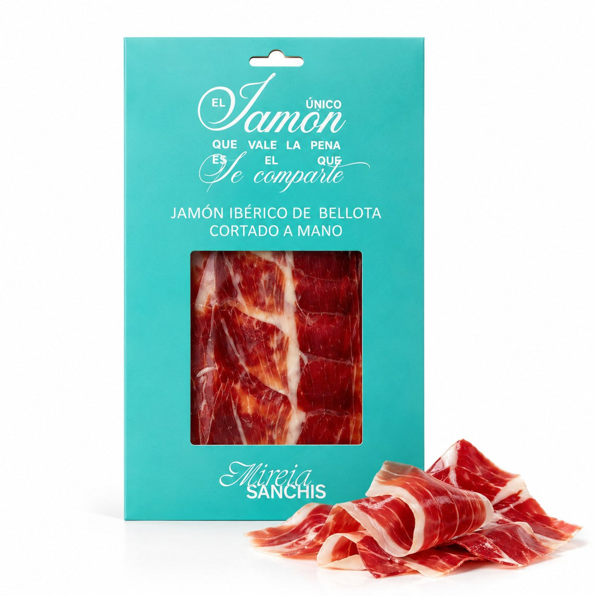 Sobre de jamón ibérico de bellota cortado a mano
